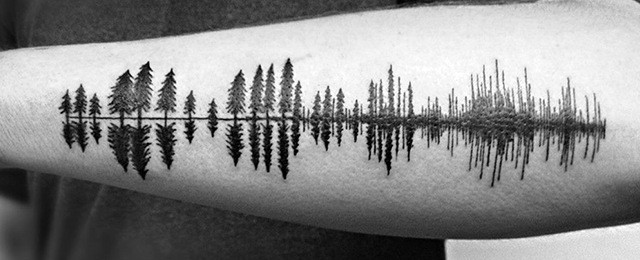Tree Line Tattoo Design Ideas For Men