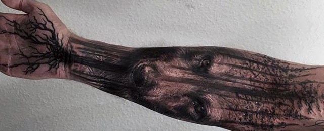 Tree Roots Tattoo Designs For Men