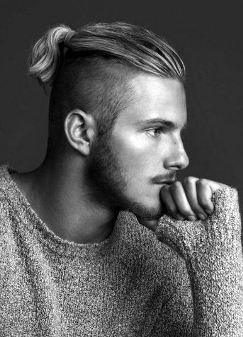 Trendy Long Hair Undercut Men