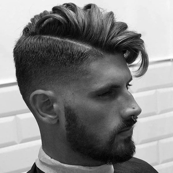 Trendy Long Hairstyles For Men Wavy Comb Over