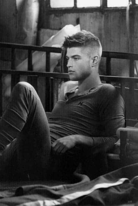 Trendy Popular Mens Short High Fade Hairstyles With Spikes