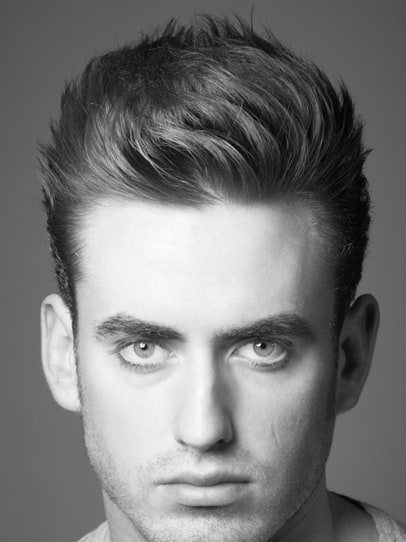 Textured pompadour