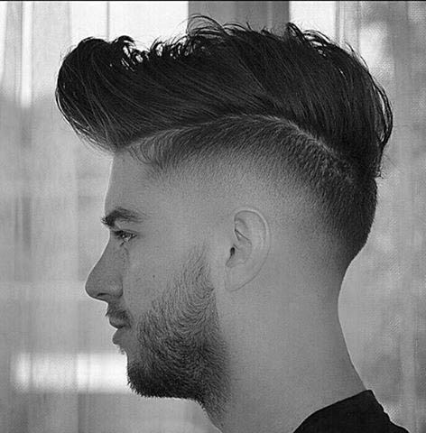 Trendy Thick Medium High Fade Hairstyles For Males