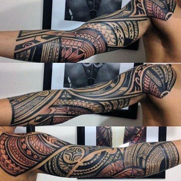 Tribal Arm Sleeve Tattoos On Guys