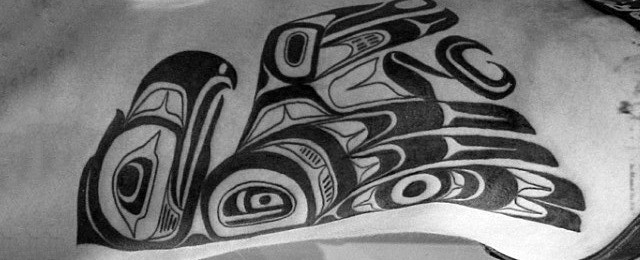 Tribal Bird Tattoo Designs For Men