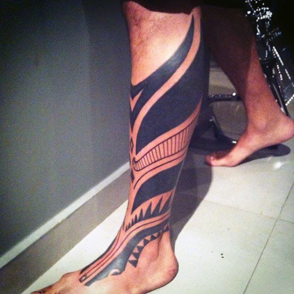 Tribal Blackwork Modern Mens Tribal Tattoos