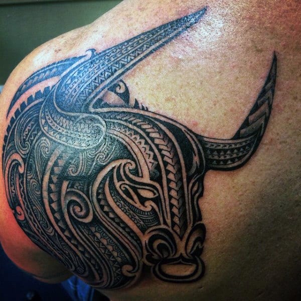 Tribal Bull Riding Tattoos For Men