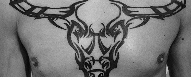 Tribal Bull Tattoo Designs For Men