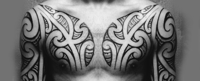 Tribal Chest Tattoos For Men
