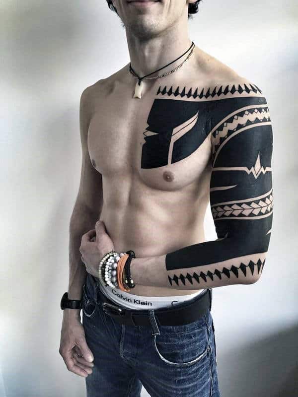 Tribal Cool Tattoos For Men Chest