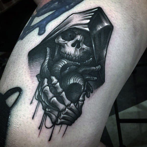 Tribal Grim Reaper Tattoos For Men