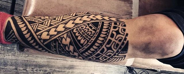 Tribal Leg Tattoos For Men