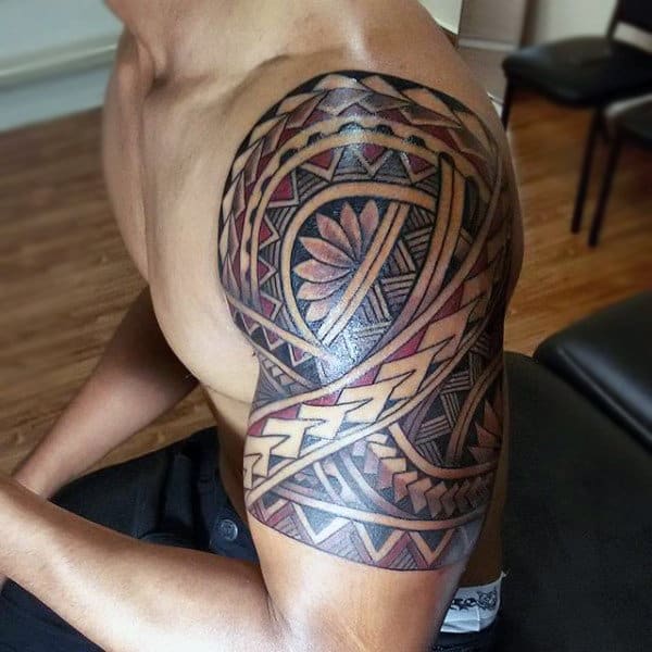 Tribal Maori Mens Tattoo On Arm