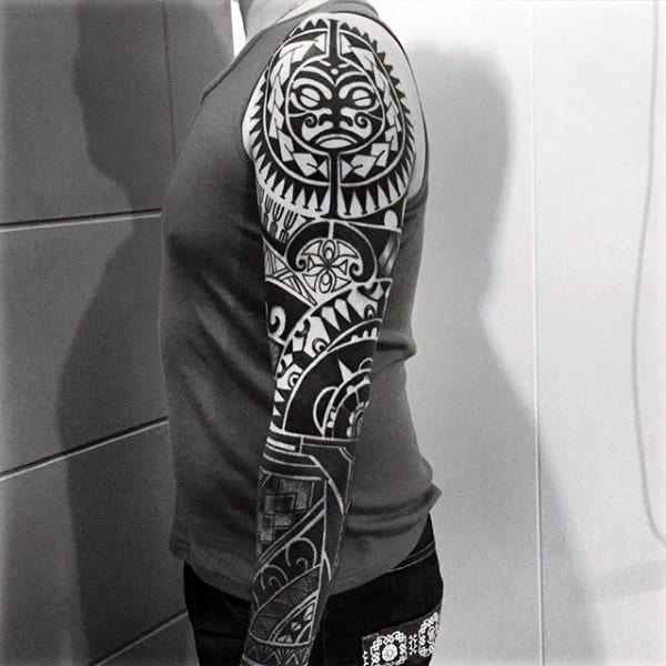 Tribal Mens Arm Tattoo Sleeves