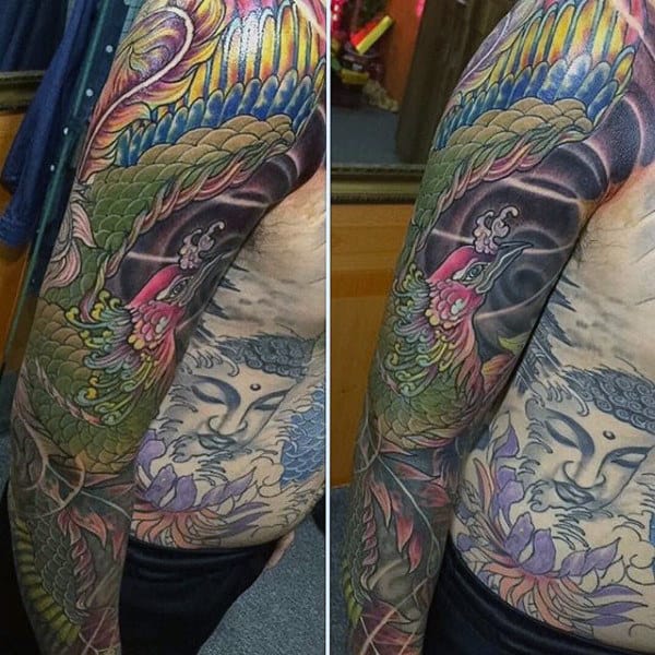 Tribal Phoenix Tattoo Designs For Guys