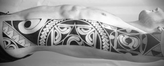 Tribal Rib Tattoos For Men