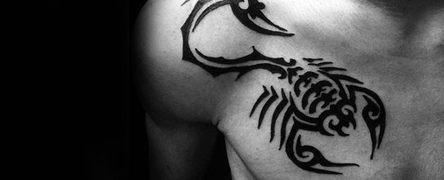 Tribal Scorpion Tattoo Designs For Men