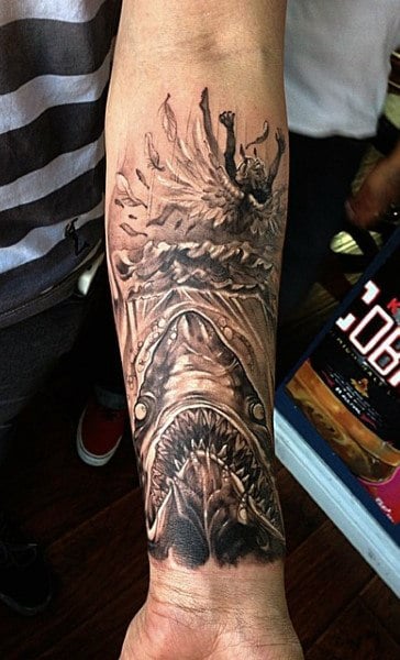 Tribal Shark Tattoo Designs For Males