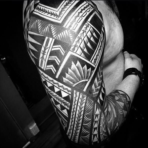 Tribal Sleeve Guys Tattoo Designs
