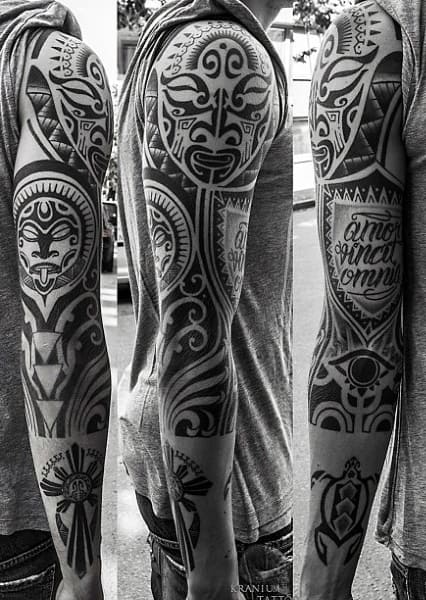 Tribal Sleeve Tattoos For Mens Arms