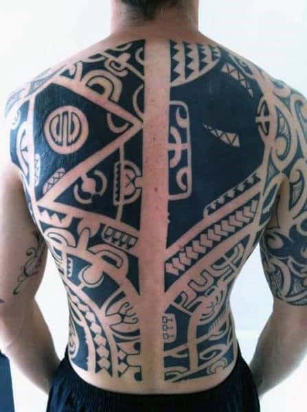 Tribal Tattoo Guys Back Designs