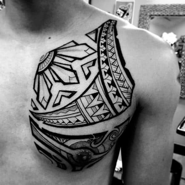 Tribal Tattoos Chest For Guys
