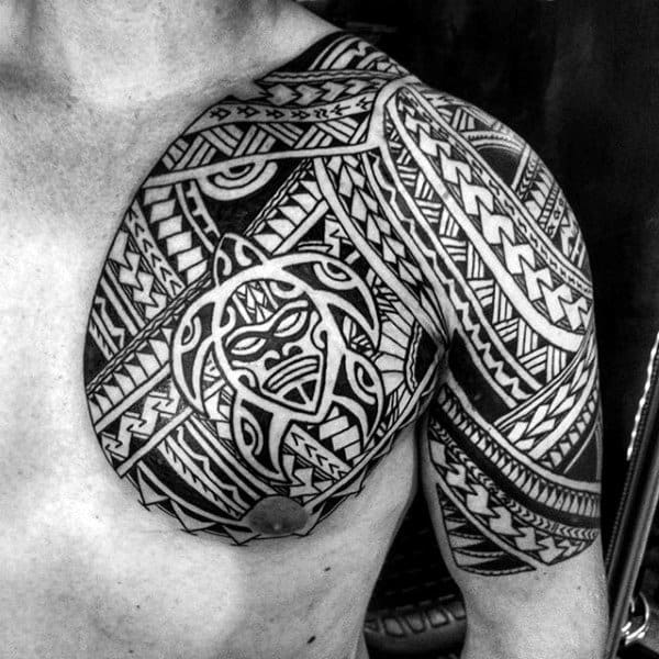 Tribal Tattoos On Shoulder For Guys