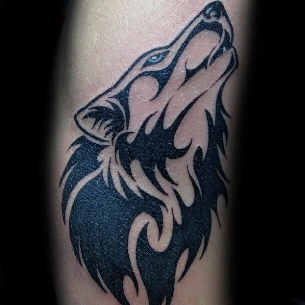Tribal Wolf Tattoos For Guys On Arm
