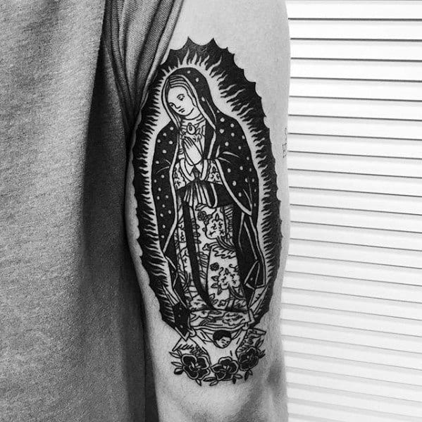 Tricep Guadalupe Male Tattoo Designs