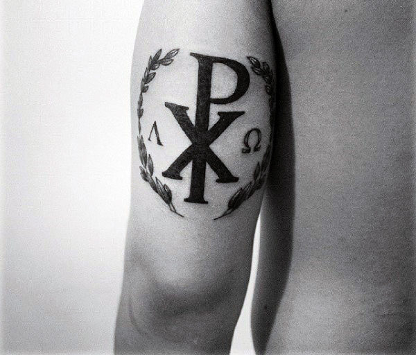 Tricep Guys Chi Rho Tattoos