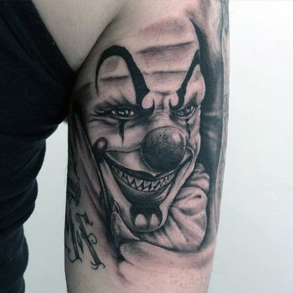 Tricep Guys Clown Tattoos