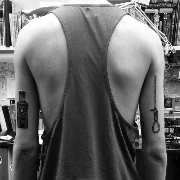 Tricep Noose Tattoos For Guys