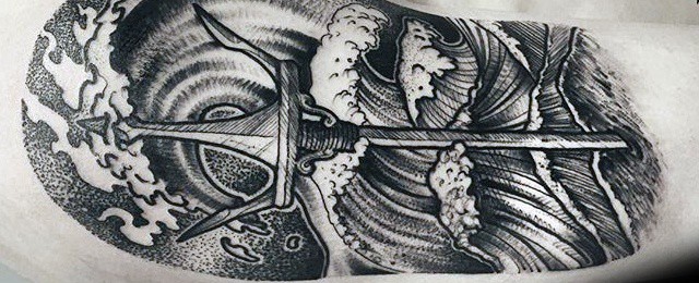 Trident Tattoo Designs For Men