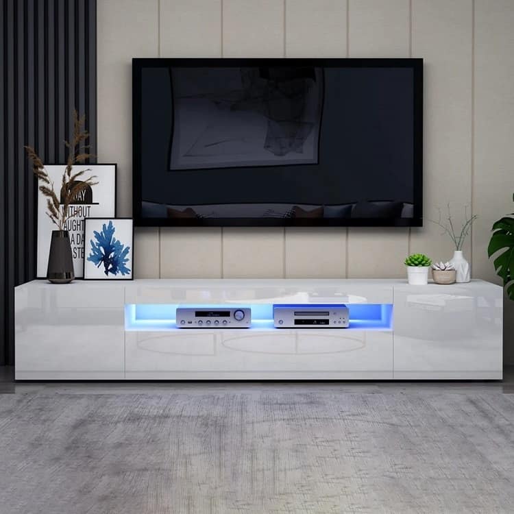 Tv stand modern wall entertainment center