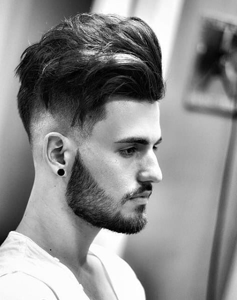 Undercut Medium Length Hair Style Men