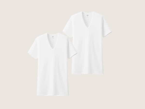 Uniqlo Supima Cotton V Neck Undershirts For Men