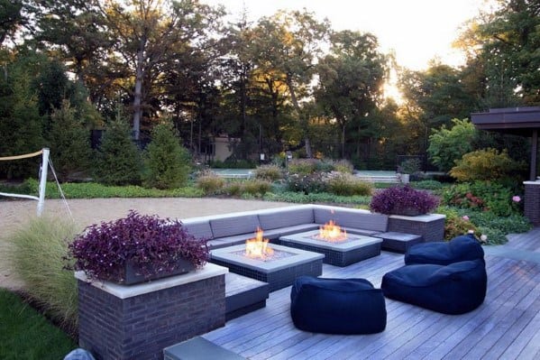double deck firepits