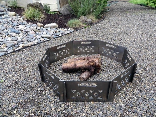 Unique Fence Designs Metal Fire Pit