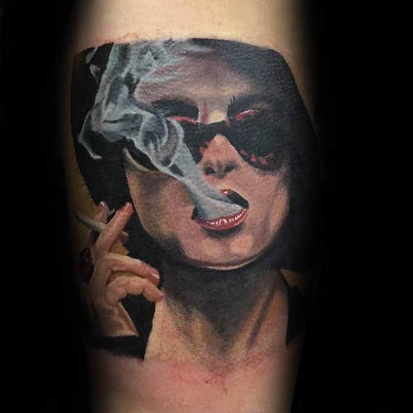 Unique Fight Club Mens Marla Singer Tattoo On Arm