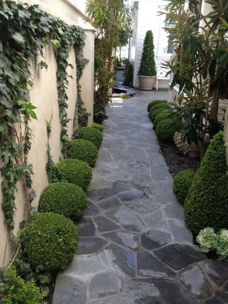 grey flagstone walkway