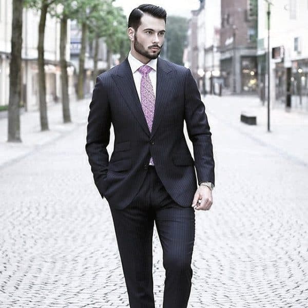 Unique Guys Navy Blue Suit Style Ideas
