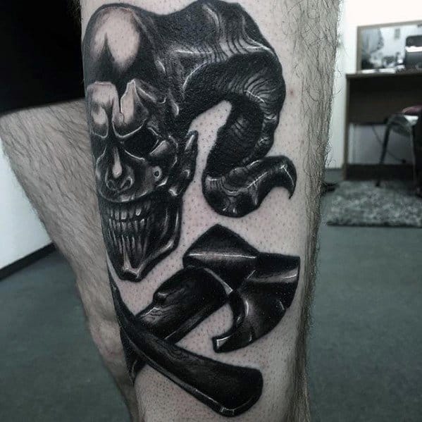 Unique Mens Axe Tattoos