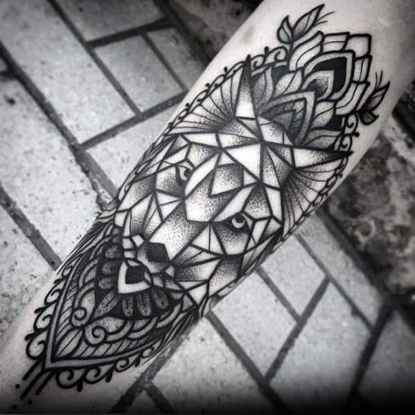Unique Mens Geometric Forearm Tattoos