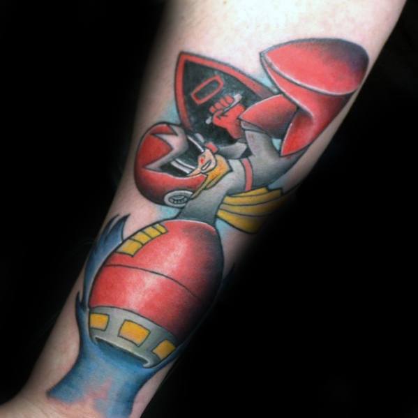 Unique Mens Megaman Tattoos On Inner Forearm