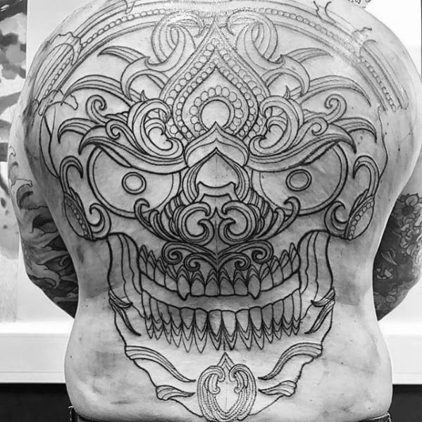 Unique Mens Outline Tattoos