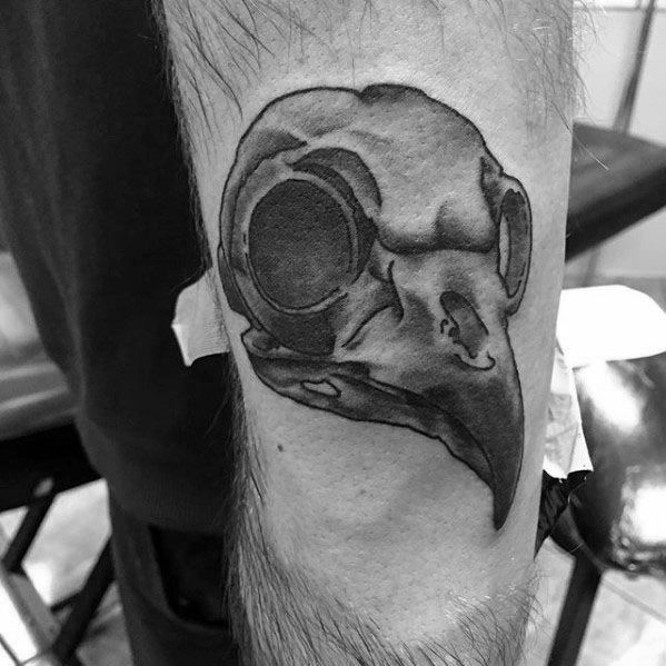 Unique Mens Owl Skull Tattoos