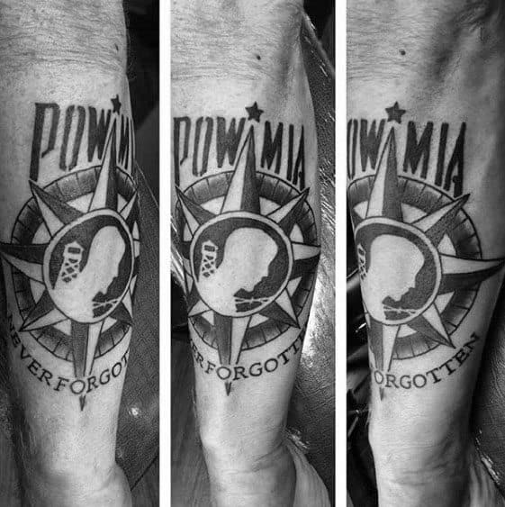 Unique Mens Pow Mia Tattoos