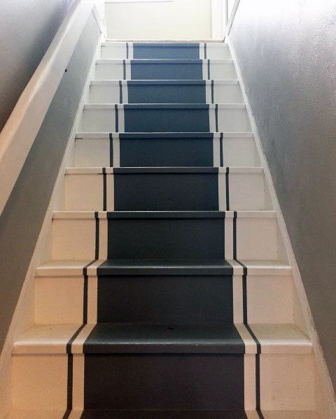Unique Painted Stairs