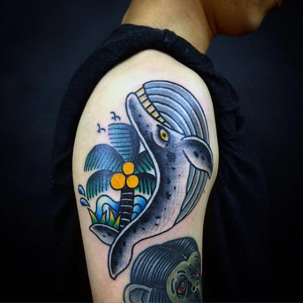 Unique Palm Tree Tattoo For Men On Arms