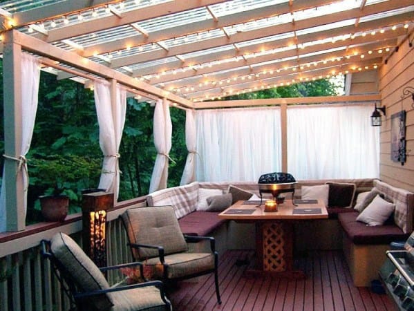 unique patio string light designs